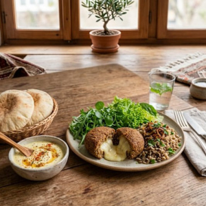 imagem do produto Prato Kibbeh bil Sanieh (كبة بالصينية) quibe assado recheado com queijo