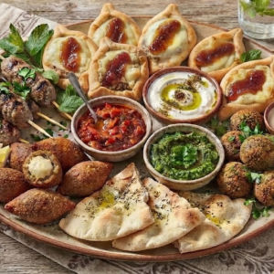 imagem do produto Mezze Gourmet de mini aperitivo - SERVE ATE 03 PESSOAS