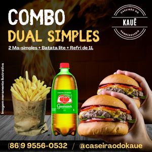 imagem do produto Combo Dual Simples(2 Ma-B8-refri de 1L)