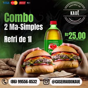 imagem do produto Combo Casal(Ma- Refri 1L) 👩‍❤️‍👨✳️