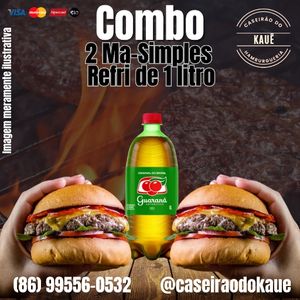 imagem do produto Combo Casal(Ma- Refri 1L) 👩‍❤️‍👨✳️