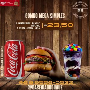 imagem do produto Combo Mega Simples(Ma-A150ml-Coca lata) 😎