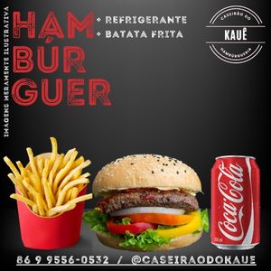 imagem do produto Combo Hambúrguer(Tr-B8-Coca lata) 🍔 😎