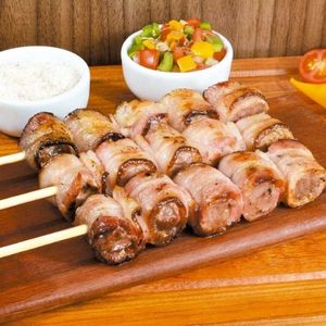 imagem do produto Medalhão Mandioca c/Carne Seca Enrolada c/Bacon