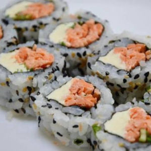 imagem do produto Uramaki salmão maçaricado (10 unidades)