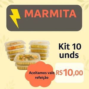 imagem do produto Kit 10 marmitas 