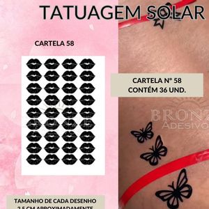 imagem do produto TATUAGEM SOLAR FOLHA A4 N°58