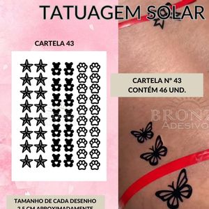 imagem do produto TATUAGEM SOLAR FOLHA A4 N°43