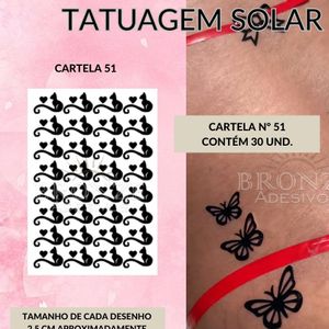 imagem do produto TATUAGEM SOLAR FOLHA A4 N°51