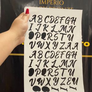 imagem do produto TATUAGEM SOLAR LETRAS FOLHA A4 N°4