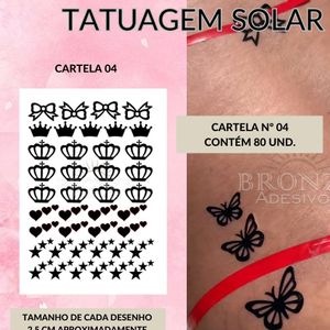 imagem do produto TATUAGEM SOLAR FOLHA A4 N04