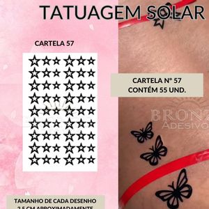 imagem do produto TATUAGEM SOLAR FOLHA A4 N57