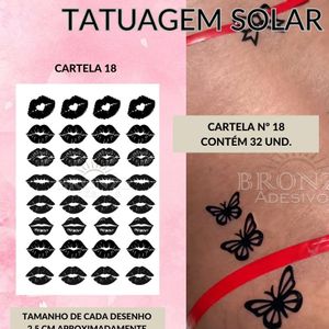 imagem do produto TATUAGEM SOLAR FOLHA A4 N18
