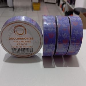 imagem do produto FITA FUNDO DO MAR AZUL ESTAMPADAS