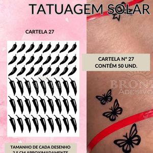 imagem do produto TATUAGEM SOLAR FOLHA A4 N27