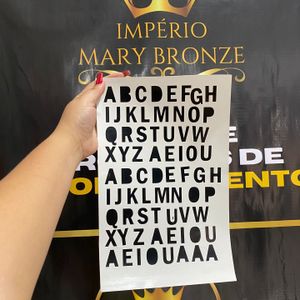 imagem do produto TATUAGEM SOLAR LETRAS FOLHA A4 N°2
