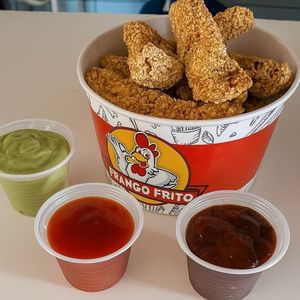 imagem do produto Filé de frango empanado balde 600gr tamanho família!!