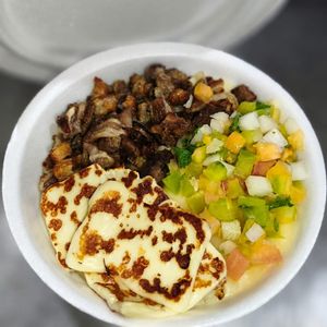 imagem do produto Pirão de aimpim: charque, salada e queijo coalho