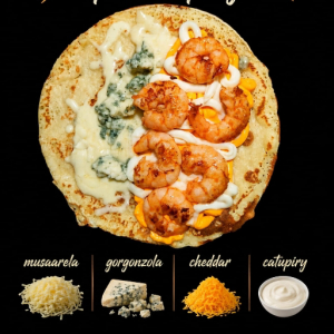 imagem do produto CREPE: Camarão com quatro queijos