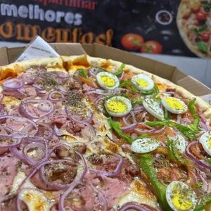 imagem do produto 1 pizza gigante + borda + refri + broto doce 