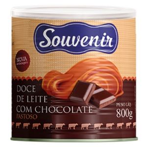 imagem do produto DOCE DE LEITE PASTOSO COM CHOCOLATE SOUVENIR 800 GRAMAS