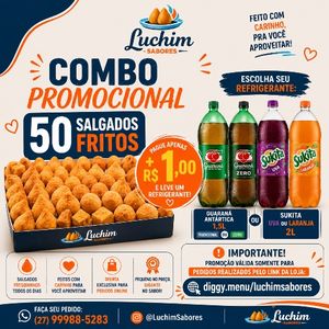 imagem do produto 50 Salgado frito + Refri po 1,00
