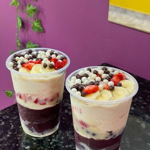 imagem do produto Morango, banana e chocoball preto e branco