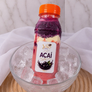 imagem do produto Açaí na Garrafa Gourmet — Morango | 300 ml