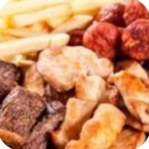 imagem do produto Linguicinha,contra filé,batata,frango grelhado
