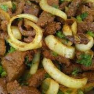 imagem do produto Figado de boi com mandioca 