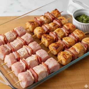 imagem do produto Espetinho de Frango com Bacon (1kg)
