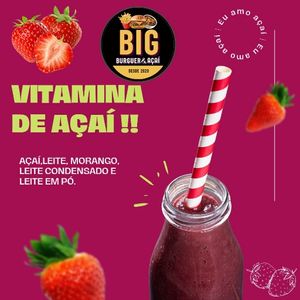imagem do produto Vitamina de Açaí com Morango 300ml