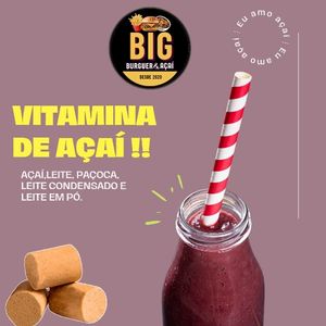 imagem do produto Vitamina de Açaí com Paçoca 300ml
