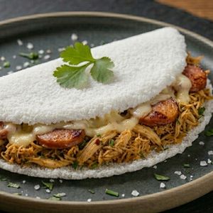 imagem do produto Tapioca  FRANGO, CALABRESA E QUEIJO 