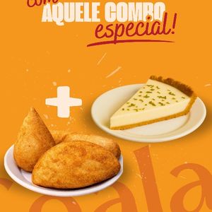 imagem do produto 3 salgados G + 1 Fatia de torta