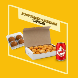 imagem do produto Salgados + Refrigerante lata + Brigadeiros