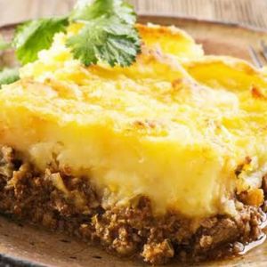 imagem do produto Escondidinho de batata doce com patinho moído +Guaraná Antarctica Zero lata 350ml. 