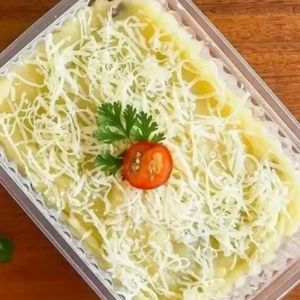 imagem do produto Escondidinho de batata inglesa com frango e creme de milho. 