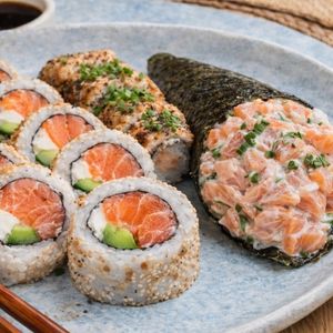 imagem do produto Combo 10. Trio Hoshi de salmão