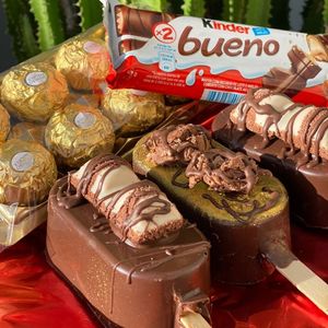 imagem do produto Paleta de kinder no chocolate preto 