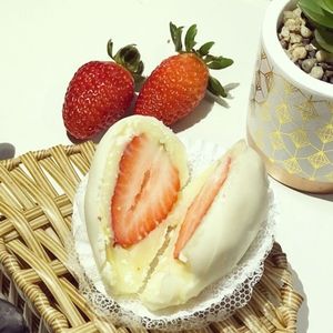imagem do produto Bombom de morango/chocolate branco 
