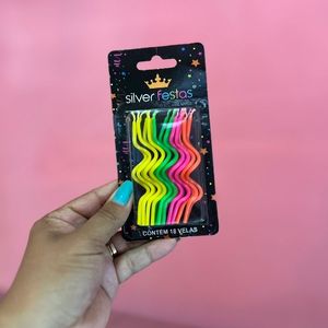 imagem do produto Vela Palito Espiral colorida 