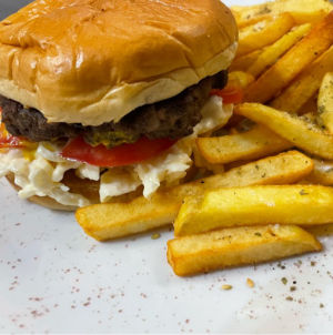 imagem do produto Hambúrguer Libanes + fritas zaatar