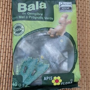 imagem do produto BALAS DE GENGIBRE COM MEL E PROPOLIS VERDE