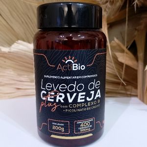 imagem do produto LEVEDO DE CERVEJA PLUS + PICOLINATO DE CROMO + COMPLEXO B ACTIBIO