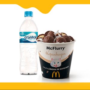 imagem do produto McFlurry Trufa Língua de Gato Duo + Água Garrafa 500ml