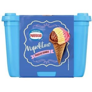 imagem do produto Sorvete Tradicional Napolitano Nestlé 1,5L