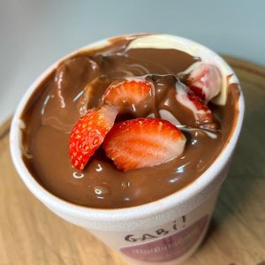imagem do produto (300ml) Copo Fondue com Morango 