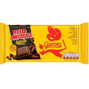 imagem do produto barra de chocolate meio amargo