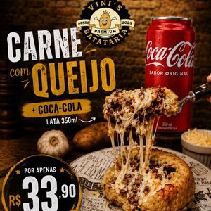 imagem do produto Carne com queijo + coca lata 350ml